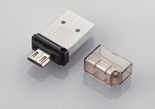 エレコム、USB micro-BコネクタとUSB Aコネクタを搭載したOTG対応USBメモリを発売