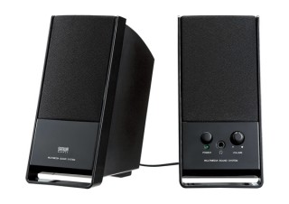 ケーブル巻き取り機能を搭載 PC用コンパクトスピーカー