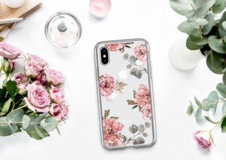 Spigen、水彩画風のバラの絵が描かれたiPhoneケースを発売