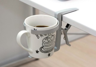 上海問屋、机に取り付け可能なアルミ製カップホルダーを発売