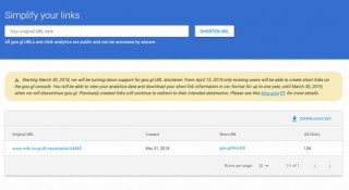Google、URLを短くしてくれるサービス「goo.gl」を4月13日から終了へ