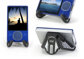 斬新なフォルム、スマートフォンスタンド「iZel」