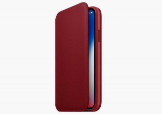 iPhoneの真紅の新色「RED」はXに非対応！でも手帳型の「レザーフォリオ」でカバー