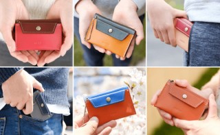 12☓11＝132種類の配色パターンから選べる！ 自分だけの革製マルチケース「marble」登場