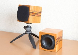 Soundfort×高井工芸、寄木細工をあしらったプレミアム感漂うキューブ型スピーカー「SP-H200 Limited」