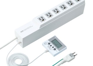 サンワ、差込口ごとにON・OFFのタイマーを設定できる電源タップ「TAP-RT1」を発売