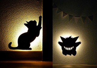 人が通るとポケモンや猫が浮かび上がる「LEDウォールライト」、ヴィレヴァンから