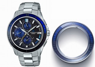 カシオ、職人がサファイアをカッティングして江戸切子デザインにした「ソーラーウオッチ」発表