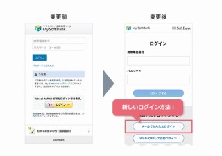 ソフトバンク、My SoftBankにパスワード不要の「メールでかんたんログイン」導入