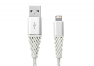 サンワサプライ、ケブラー素材＆高耐久メッシュで断線しにくいLightningケーブル「500-IPLM021」発売