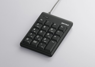 バッファローコクヨ、TabキーとUSB 2.0ハブを搭載したテンキー
