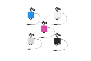 バッファローコクヨサプライ、コード長を調整できる巻き取り式イヤホン「BSEP09」