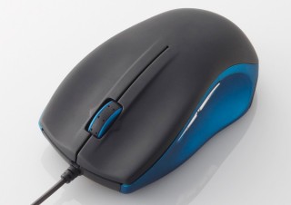 エレコム、レーザーセンサー搭載の5ボタンUSB有線マウス