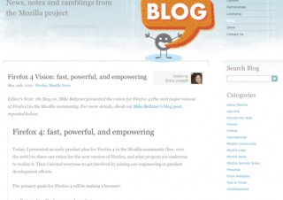 Mozilla、Firefox4.0を2010年秋にリリース予定と発表