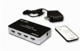 4つの機器をHDMI接続し4Kテレビに映像を出力できる「HDMIセレクター」