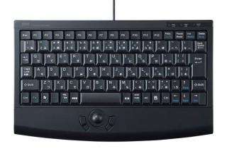 サンワサプライ、トラックボールと左右クリックを搭載したキーボード「SKB-TR05BK」を発売