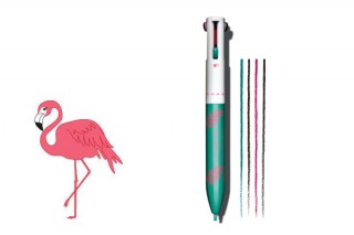 「4色ボールペン？ いえコスメです」文房具そっくりなボールペン型コスメ。クラランスより