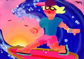 Super Future Kid氏によるアジアでは初の新作ペインティング展「Dolphin Disco」