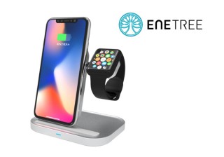 イタリア製本革使用、iPhone＋AppleWatchワイヤレス高速充電器「EWCP02」登場