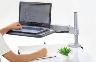 上海問屋、ガススプリング式のノートPC用アームを発売