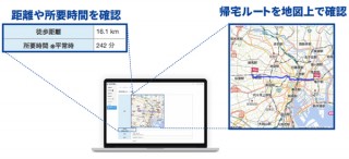 駅すぱあと、「非常時徒歩ルート検索」機能をリリース