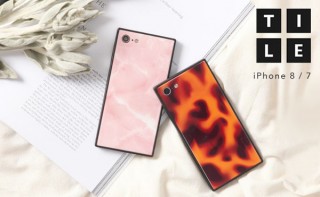 べっ甲・大理石・ボタニカルなど、直線のみでデザインされた強化ガラスケース「TILE(タイル)」。Hameeより