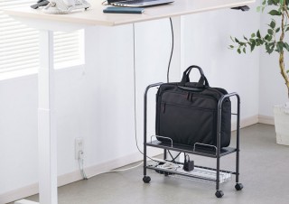 サンワサプライ、電源タップやケーブルを収納できるマルチワゴンを発売