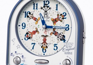 セイコークロック、ミッキーマウスのスクリーンデビュー90周年を記念した目覚まし時計を発売