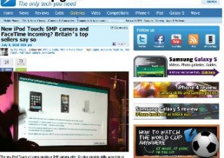 新型iPod touchは5メガカメラとFaceTime搭載と英Elecrticpigが報じる