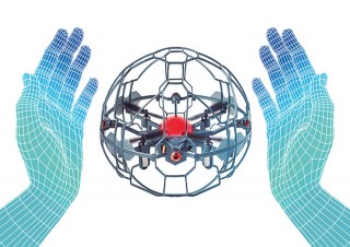 バンダイ、空中に浮かぶ球体センサーに手をかざして操作する新感覚トイ「エアロノヴァ」を発表