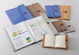 キングジム、ウォッシャブルクラフトペーパーを用いたファイルやノートのカバー「クラフト」を発売