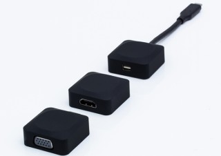 USB Type-CからHDMI/VGA/Mini DisplayPortで映像出力できる「変換アダプター」、上海問屋から