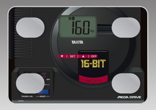 タニタ、セガとコラボした「メガドライブ体組成計」と「ドリームキャスト体組成計」を発売