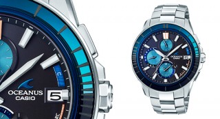 ベゼルに江戸切子を採用した電波ソーラーウオッチ「OCEANUS」限定モデル発売。世界3000本限定！