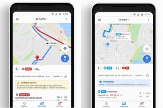 Googleマップがアップデート、「通勤」タブ追加で遅延情報の通知や出発前の情報集めが簡単に