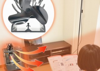 ストーブの上に置くと熱の力で回転、ファンヒーター化できる「熱風サーキュレーター mini」