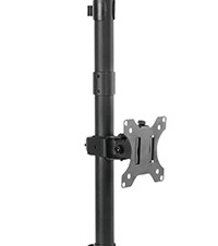 グリーンハウス、2台の画面を縦並びで設置できる対荷重16kgの液晶ディスプレイアームを発売