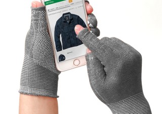 パイプ編み加工で指先がスライド、高機能繊維eks採用のスマホ対応手袋が発売