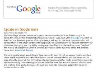 グーグル、リアルタイムコラボレーションツール「Google Wave」の開発を中止