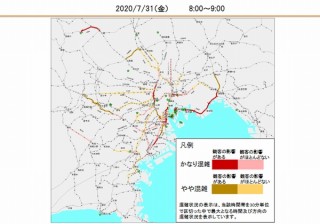東京五輪「大会輸送影響度マップ」公開。何も対策しないと電車は朝5時から混雑が発生