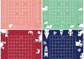 いつつ、京都の印染職人が1枚ずつ丁寧に染め上げた布製の風呂敷将棋盤「どこたま」を発売