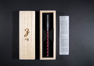 理化電子、江戸切子をモチーフに文様を切削した高級耳かき「zig」を発売