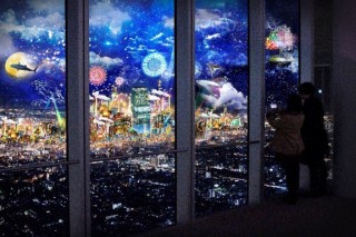 プロジェクションマッピングと夜景の融合を楽しめるハルカス300の「CITY LIGHT FANTASIA」