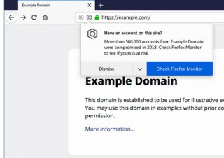 Firefox、データ漏洩があったサイトを訪問するとポップアップで教えてくれる新機能を搭載