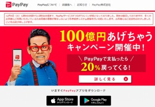 100億円キャンペーンを掲げたPayPayが初日にダウン、還元を利用した悪質な例も発覚