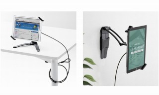 お店や公共施設にタブレットを設置する時に盗難防止になる「セキュリティスタンド」