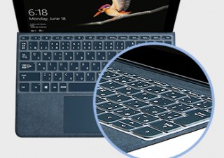 ひっくり返しても落ちない！ Surface Go専用超密着「キースキン」発売