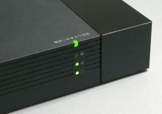 容量不足での録画ミスを未然に防止！ 残り容量を本体のLEDで把握できる外付ハードディスク