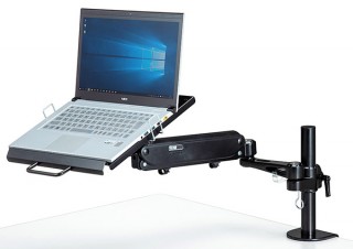 ガス圧式昇降式でスムーズに動く、ノートパソコン用アーム「100-NPC006」発売