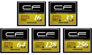 グリーンハウス、UDMA7とVPGに対応したハイスピードコンパクトフラッシュを発売